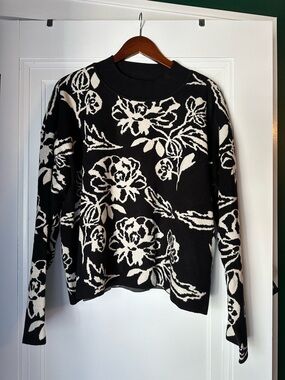 Cyrus Black and White sweater